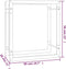 vidaXL - Haardhoutrek - 110x28x214 - cm - staal - matzwart