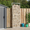 vidaXL - Haardhoutrek - 110x28x312 - cm - roestvrij - staal