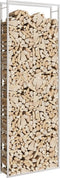 vidaXL - Haardhoutrek - 110x28x312 - cm - roestvrij - staal