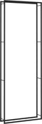 vidaXL - Haardhoutrek - 110x28x312 - cm - staal - matzwart
