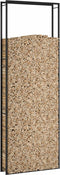 vidaXL - Haardhoutrek - 110x28x312 - cm - staal - matzwart
