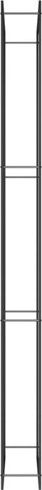 vidaXL - Haardhoutrek - 110x28x312 - cm - staal - matzwart