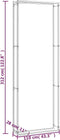 vidaXL - Haardhoutrek - 110x28x312 - cm - staal - matzwart