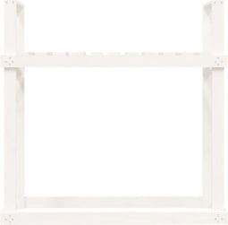 vidaXL - Haardhoutrek - 110x35x108,5 - cm - massief - grenenhout - zwart