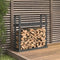 vidaXL - Haardhoutrek - 110x35x108,5 - cm - massief - grenenhout - grijs