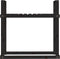 vidaXL - Haardhoutrek - 110x35x108,5 - cm - massief - grenenhout - zwart
