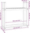 vidaXL - Haardhoutrek - 110x35x108,5 - cm - massief - grenenhout