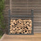 vidaXL - Haardhoutrek - 110x35x108,5 - cm - massief - grenenhout - grijs