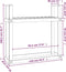 vidaXL - Haardhoutrek - 110x35x108,5 - cm - massief - grenenhout - grijs