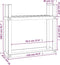 vidaXL - Haardhoutrek - 110x35x108,5 - cm - massief - grenenhout - zwart