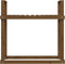 vidaXL - Haardhoutrek - 110x35x108,5 - cm - massief - grenenhout - honingbruin