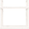 vidaXL - Haardhoutrek - 110x35x108,5 - cm - massief - grenenhout - wit