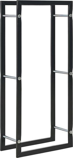 vidaXL - Haardhoutrek - 44x20x100 - cm - staal - zwart