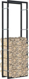 vidaXL - Haardhoutrek - 44x20x100 - cm - staal - zwart