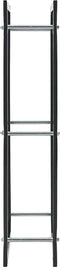 vidaXL - Haardhoutrek - 44x20x100 - cm - staal - zwart