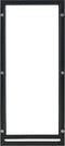 vidaXL - Haardhoutrek - 44x20x100 - cm - staal - zwart