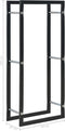 vidaXL - Haardhoutrek - 44x20x100 - cm - staal - zwart