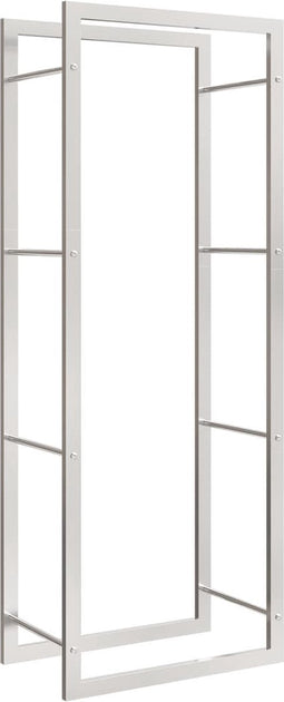 vidaXL - Haardhoutrek - 50x28x132 - cm - roestvrij - staal