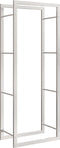 vidaXL - Haardhoutrek - 50x28x132 - cm - roestvrij - staal