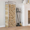 vidaXL - Haardhoutrek - 50x28x132 - cm - roestvrij - staal