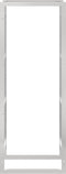 vidaXL - Haardhoutrek - 50x28x132 - cm - roestvrij - staal