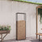 vidaXL - Haardhoutrek - 50x28x132 - cm - staal - matzwart