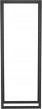 vidaXL - Haardhoutrek - 50x28x132 - cm - staal - matzwart