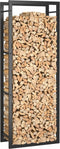 vidaXL - Haardhoutrek - 50x28x132 - cm - staal - matzwart