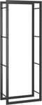 vidaXL - Haardhoutrek - 50x28x132 - cm - staal - matzwart