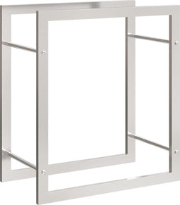 vidaXL - Haardhoutrek - 50x28x56 - cm - roestvrij - staal