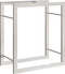 vidaXL - Haardhoutrek - 50x28x56 - cm - roestvrij - staal