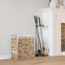 vidaXL - Haardhoutrek - 50x28x56 - cm - roestvrij - staal