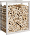 vidaXL - Haardhoutrek - 50x28x56 - cm - roestvrij - staal