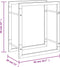 vidaXL - Haardhoutrek - 50x28x56 - cm - roestvrij - staal