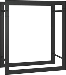 vidaXL - Haardhoutrek - 50x28x56 - cm - staal - matzwart