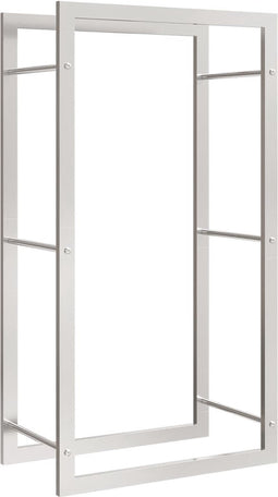 vidaXL - Haardhoutrek - 50x28x94 - cm - roestvrij - staal