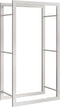 vidaXL - Haardhoutrek - 50x28x94 - cm - roestvrij - staal