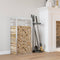 vidaXL - Haardhoutrek - 50x28x94 - cm - roestvrij - staal