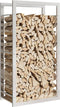 vidaXL - Haardhoutrek - 50x28x94 - cm - roestvrij - staal