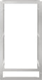 vidaXL - Haardhoutrek - 50x28x94 - cm - roestvrij - staal