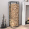 vidaXL - Haardhoutrek - 50x28x94 - cm - staal - matzwart