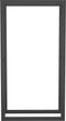 vidaXL - Haardhoutrek - 50x28x94 - cm - staal - matzwart