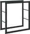 vidaXL - Haardhoutrek - 55x30x61 - cm - staal - zwart