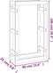 vidaXL - Haardhoutrek - 60 - x - 25 - x - 100 - cm - massief - grenenhout - honingbruin