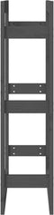 vidaXL - Haardhoutrek - 60 - x - 25 - x - 100 - cm - massief - grenenhout - grijs