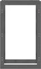 vidaXL - Haardhoutrek - 60 - x - 25 - x - 100 - cm - massief - grenenhout - grijs