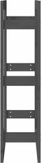 vidaXL - Haardhoutrek - 60 - x - 25 - x - 100 - cm - massief - grenenhout - grijs