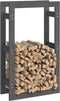 vidaXL - Haardhoutrek - 60 - x - 25 - x - 100 - cm - massief - grenenhout - grijs