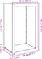 vidaXL - Haardhoutrek - 60x40x100 - cm - cortenstaal