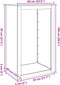 vidaXL - Haardhoutrek - 60x40x100 - cm - gegalvaniseerd - staal